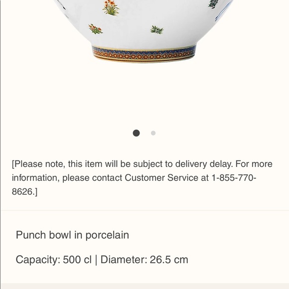 ✨HP✨HERMES NEW IN BOX PUNCH BOWL Cheval d’Orient Porcelain Horses Gold Heirloom - Picture 8 of 12